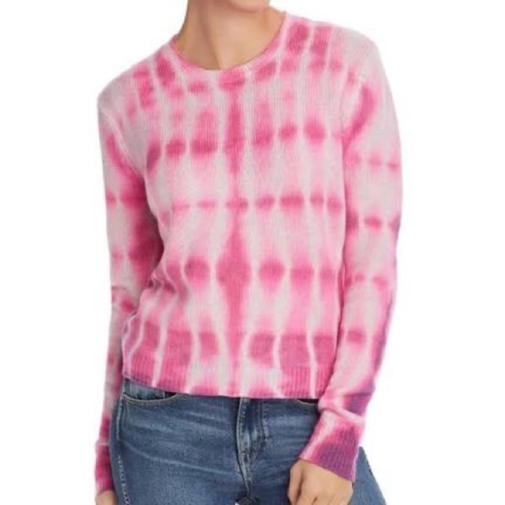 AQUA Tie-Dye Cashmere Sweater